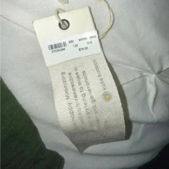 NWT Happy X Nature Dark Green Linen On/Off Shoulder cropped top SIZE XXL - Picture 8 of 8